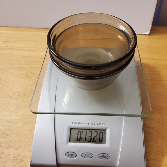 2 Vtg Anchor Hocking Smokey 6oz Ramekins Custard Cups - Picture 6 of 6